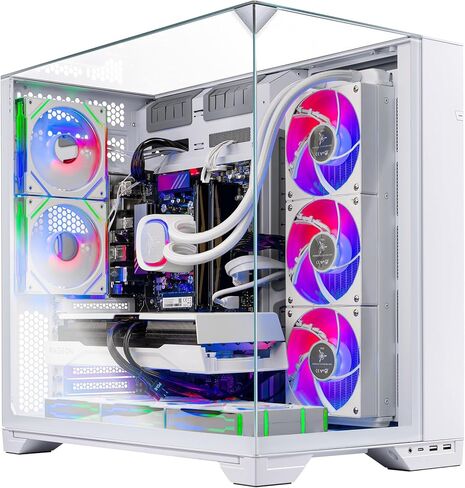 Skytech Gaming King 95 Gaming PC, AMD Ryzen 7 9800X3D 4.7GHz, AMD RX 9070XT 16GB VRAM, 2TB Gen4 NVMe SSD, 32GB DDR5 RAM 6000, 850W Gold ATX 3 PSU, 360 ARGB AIO, Wi-Fi, Win 11, Desktop in Saudi Arabia