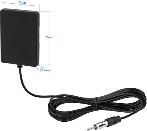 Bingfu Universal Car Stereo AM FM Radio Antenna مخفي لاصق جبل نافذة الزجاج الأمامي هوائي التصحيح مع DIN التوصيل 10ft كابل لشاحنة السيارة SUV وحدة استقبال ستيريو الرأس in Kuwait