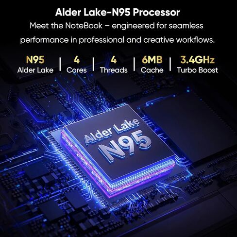 15.6" FHD IPS Laptop Computer-12GB RAM 256GB SSD 4-Core N95 (Beats 6500Y,8100Y) Notebook with Fingerprint, Numeric Keypad, Dual Type-C for Business Work, School Online Class, Daily Use -WiFi 5, BT5.0 in Saudi Arabia