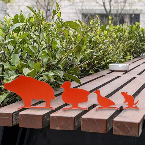 Knockover Target Metal Animal Target Metal Reset Target Adjustable Range Small Animal Silhouette Target for Sports in Saudi Arabia