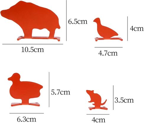 Knockover Target Metal Animal Target Metal Reset Target Adjustable Range Small Animal Silhouette Target for Sports in Saudi Arabia