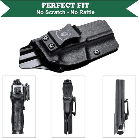 WARRIORLAND IWB Kydex Holster, Compatible with S&W SD9 VE & SD40 VE, Adj. Cant & Posi-Click Retention, Claw Attachment/Fiber/Right-Hand/Left-Hand Options in Saudi Arabia