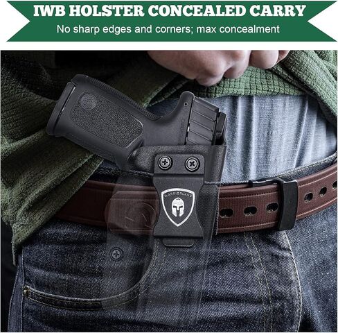 WARRIORLAND IWB Kydex Holster, Compatible with S&W SD9 VE & SD40 VE, Adj. Cant & Posi-Click Retention, Claw Attachment/Fiber/Right-Hand/Left-Hand Options in Saudi Arabia