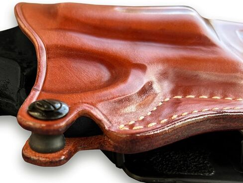 حافظة مجداف جلدية فاخرة تناسب محافظ S&W .410/45LC 2.75 بوصة، لون بني #1127# in Kuwait