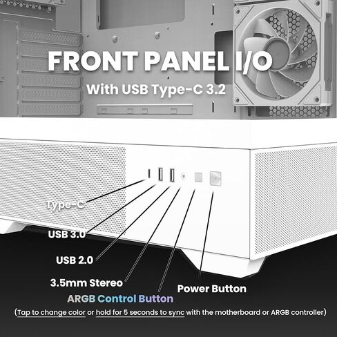 Zalman Chronix ATX Gaming PC Case (White) + 600W 80 Plus Bronze PSU Power Supply in Saudi Arabia