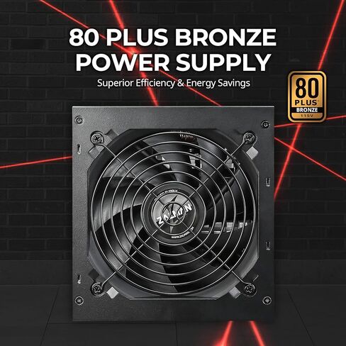 Zalman Chronix ATX Gaming PC Case (White) + 600W 80 Plus Bronze PSU Power Supply in Saudi Arabia
