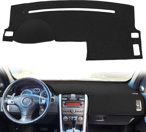 Yiz Dash Cover Mat Pad مخصص مناسب لسيارة Chevy شيفروليه Equinox 2018 2019 2020 2021 2022 2023 2024 غطاء لوحة القيادة غطاء وسادة السجاد بدون شاشة عرض رأسية (أسود) Z10 in Saudi Arabia