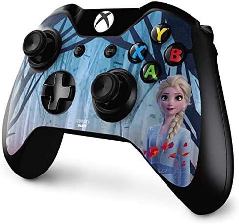 ملصق Skinit المخصص للألعاب متوافق مع وحدة تحكم Xbox One - تصميم Disney Frozen II Elsa المرخص رسميًا in Kuwait