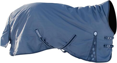 Equinavia Arktis Extended Neck Mid Weight Turnout Blanket 200g - Charcoal Gray - 81 in in Saudi Arabia
