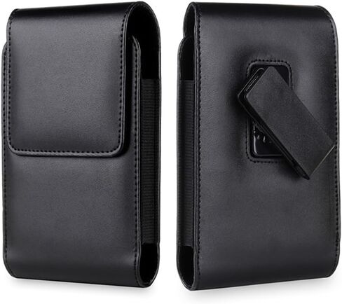 for Unihertz Titan 2 Case, Black PU Leather Pouch Wallet Holster with Belt Loop Clip Magnetic Design Protection Storage Carryig Case Compatible with Unihertz Titan 2 (4.5" Smartphone) in Saudi Arabia