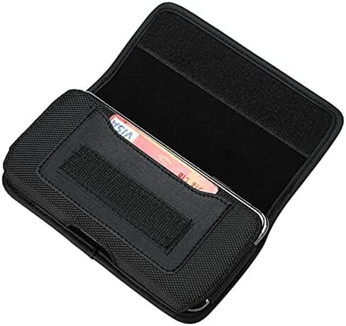 Holster for TCL K33 K32 K23 K24 / TCL 60 XE NXTPAPER/TCL 50 XL NXTPAPER/TCL 50 XE 5G/TCL 503 505S 40 XE XL SE Phone Case, Nylon Pouch Wallet Holster with Belt Loop Clip & Card Holder in Saudi Arabia
