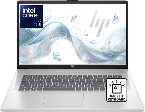 كمبيوتر محمول HP Premium مقاس 17.3 بوصة FHD إصدار 2026 | وحدة المعالجة المركزية Intel Core 5-120U بسرعة تصل إلى 5.0 جيجا هرتز (Beats i7-1335U) | ذاكرة وصول عشوائي سعتها 16 جيجابايت | 1 تيرابايت PCIe SSD | لوحة مفاتيح بإضاءة خلفية | Wi-Fi 6 | Bluetooth 5.3 in Kuwait