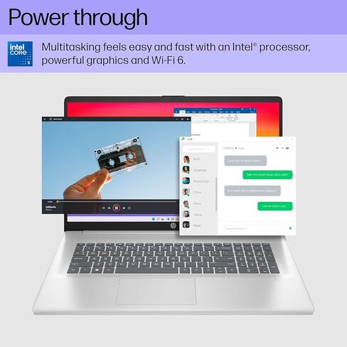 HP 17.3" FHD Premium Laptop 2026 Edition | Intel Core 5-120U CPU up to 5.0GHz (Beats i7-1335U) | 16GB RAM | 1TB PCIe SSD | Backlit Keyboard | Wi-Fi 6 | Bluetooth 5.3 | Windows 11 in Saudi Arabia