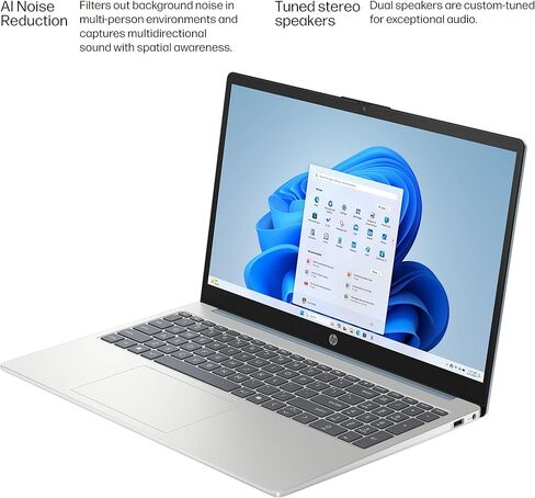 HP 15.6" Touchscreen Laptop Computer for Business Home, 8GB DDR4 RAM, 256GB PCIe SSD, Intel Processor Octa-Core, FHD, WiFi 6, Bluetooth 5.4, Numeric Keypad, Moonlight Blue, Windows 11 Home, USB C Hub in Saudi Arabia