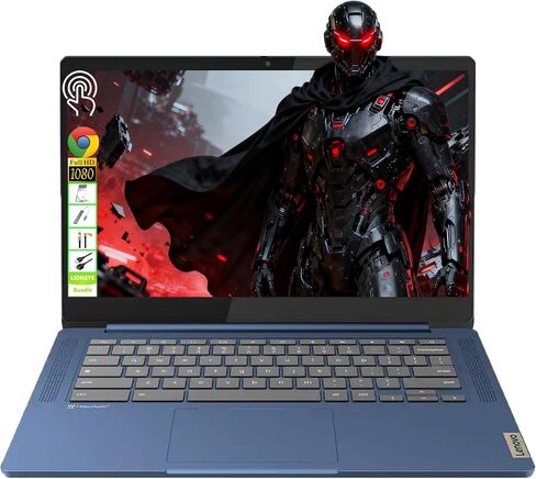 Lenovo IdeaPad Slim 3 Chromebook 14" FHD Touchscreen Laptop, MediaTek Kompanio 520, 4GB RAM, 64GB eMMC + 64GB USB Flash Drive, Budget-Friendly for Students, Everyday & Simple Users,Chrome OS,LE Bundle in Kuwait