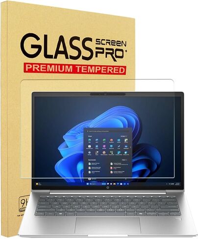 YINOVEEN واقي شاشة من الزجاج المقوى مقاس 14 بوصة لجهاز HP ProBook 4 G1q/G1i مقاس 14 بوصة وHP OmniBook 5 (14-he0000) كمبيوتر محمول مقاس 14 بوصة، 9 ساعات، مضاد للخدش in Kuwait