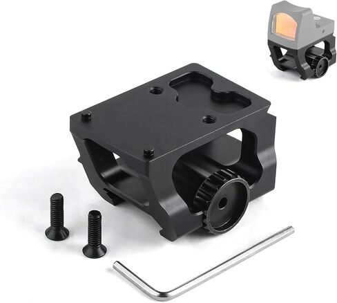 حامل السكك الحديدية RMR فائق النحافة، حامل بنقطة حمراء بارتفاع 1.2 بوصة، حامل Picatinny أسود لسكك Picatinny مقاس 20 مم in Kuwait