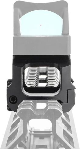 حامل السكك الحديدية RMR فائق النحافة، حامل بنقطة حمراء بارتفاع 1.2 بوصة، حامل Picatinny أسود لسكك Picatinny مقاس 20 مم in Kuwait