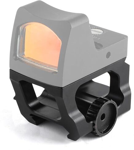 حامل السكك الحديدية RMR فائق النحافة، حامل بنقطة حمراء بارتفاع 1.2 بوصة، حامل Picatinny أسود لسكك Picatinny مقاس 20 مم in Kuwait