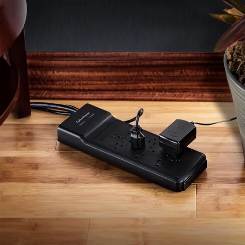 CyberPower CSB1206 واقي التيار الأساسي، 3600J، 125 فولت، 15 أمبير، 12 منفذًا، سلك طاقة 6 أقدام، أسود، مدرج في قائمة ETL in Kuwait