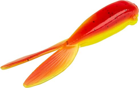 Strike King Mr. Crappie (MRCTZTL-187) Teen-Zee Tails Fishing Lure, Compact Soft Plastic Grub, Minnow Profile Body, Twin Waving Tails, 1 1/4-Inches, 15-Pack, Red Chartreuse in Saudi Arabia