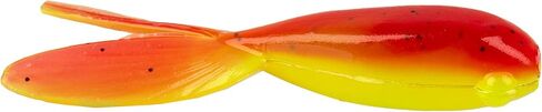 Strike King Mr. Crappie (MRCTZTL-187) Teen-Zee Tails Fishing Lure, Compact Soft Plastic Grub, Minnow Profile Body, Twin Waving Tails, 1 1/4-Inches, 15-Pack, Red Chartreuse in Saudi Arabia