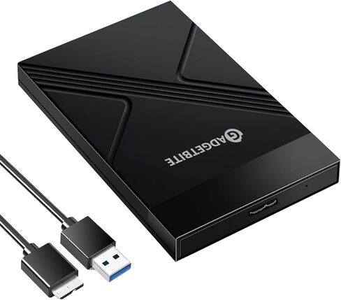 حافظة SSD، حافظة قرص صلب خارجي خالية من الأدوات مع سرعة نقل سريعة تصل إلى 5 جيجابت في الثانية وسعة تخزين تصل إلى 4 تيرابايت مع 2.5 Sata Ssd / HDD (أسود، USB إلى Sata) in Kuwait