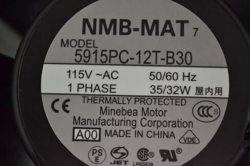 NMB-MAT 5915PC-12T-B30 115V-AC 150X172X38MM مروحة تبريد B281319 in Kuwait