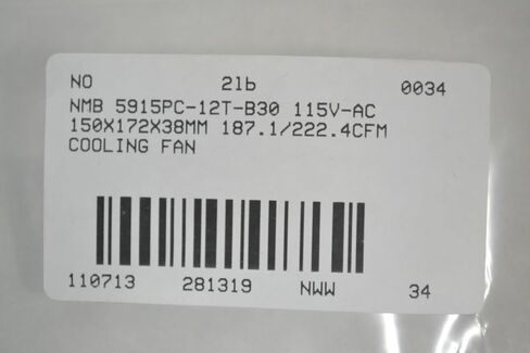 NMB-MAT 5915PC-12T-B30 115V-AC 150X172X38MM مروحة تبريد B281319 in Kuwait