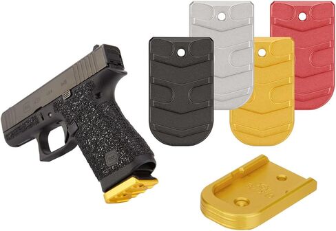 لوحة قاعدة أرضية لمجلة الأداء NDZ لـ Glock 43X/48 9 مم، قطع Aspis - امتداد الإصبع، ترقية متينة من الألومنيوم لقبضة محسنة - اختر اللون وحجم العبوة in Kuwait