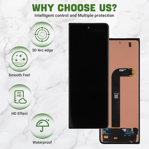 شاشة TFT LCD جديدة مقاس 7.6 بوصة لهاتف Galaxy Z Fold 3 5G SM-F926B F926U F926W مع مجموعة أدوات إصلاح مطورة-لا توجد وظيفة بصمة الإصبع in Kuwait