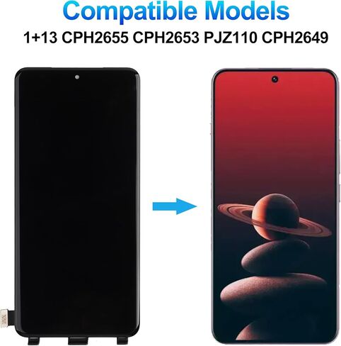 شاشة AMOLED متوافقة مع OnePlus 13 1+13 CPH2655، CPH2653 شاشة LCD تعمل باللمس مجموعة رقمية 6.82 بوصة مع مجموعة أدوات الإصلاح in Saudi Arabia