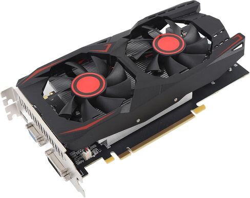 وحدة معالجة الرسومات POCREATION Gaming GPU 6GB GDDR5 192BIT، تبريد هادئ فعال، PCI Express 2.0، لتحرير مقاطع الفيديو الخاصة بألعاب الكمبيوتر، DVI VGA DirectX 11 in Kuwait