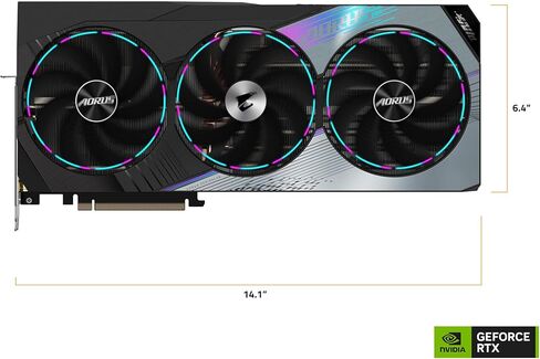 Gigabyte AORUS GeForce RTX 4080 Master 16G Graphics Card, 3X WINDFORCE Fans, 16GB 256-bit GDDR6X, GV-N4080AORUS M-16GD Video Card in Saudi Arabia