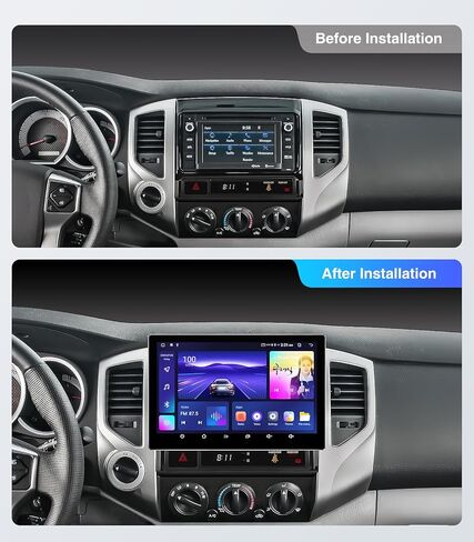 11.5 بوصة (4G+64G) ترقية ستيريو راديو السيارة لعام 2005-2015 Toyota Tacoma متوافق مع Carplay Android Auto GPS Navigation WiFi Bluetooth Mirroring Touchscreen استبدال الوحدة الرئيسية in Kuwait