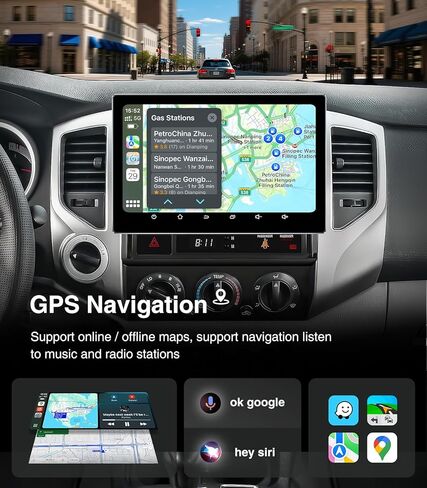 11.5 بوصة (4G+64G) ترقية ستيريو راديو السيارة لعام 2005-2015 Toyota Tacoma متوافق مع Carplay Android Auto GPS Navigation WiFi Bluetooth Mirroring Touchscreen استبدال الوحدة الرئيسية in Kuwait