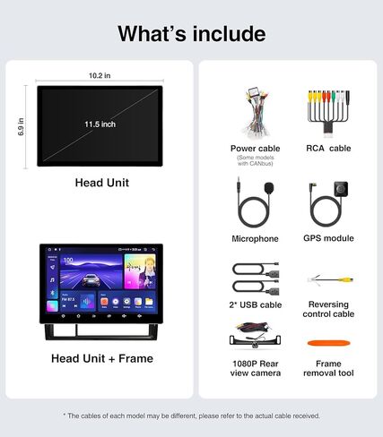 11.5 بوصة (4G+64G) ترقية ستيريو راديو السيارة لعام 2005-2015 Toyota Tacoma متوافق مع Carplay Android Auto GPS Navigation WiFi Bluetooth Mirroring Touchscreen استبدال الوحدة الرئيسية in Kuwait