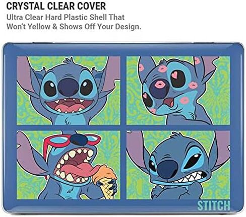 حقيبة كمبيوتر محمول Skinit Plus متوافقة مع جهاز MacBook Air 13in (2020) - تصميم Disney Lilo and Stitch Personalities Moods المرخص رسميًا in Kuwait