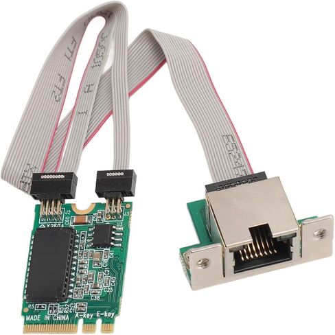 Network Card Adapter, M.2 A + E Network Card, Bent Pin Gigabit Ethernet Single Port RJ45 Server Network Card with I210AT Chip in Saudi Arabia