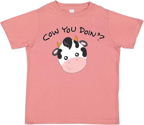 inktastic Cow You Doin' Cute Cow Toddler T-Shirt in Saudi Arabia