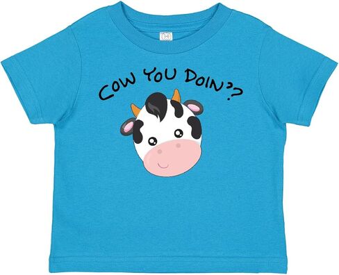 inktastic Cow You Doin' Cute Cow Toddler T-Shirt in Saudi Arabia