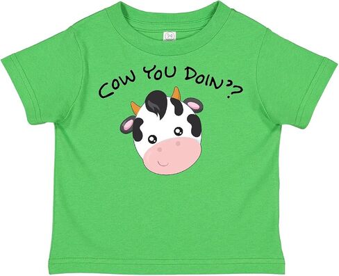 inktastic Cow You Doin' Cute Cow Toddler T-Shirt in Saudi Arabia