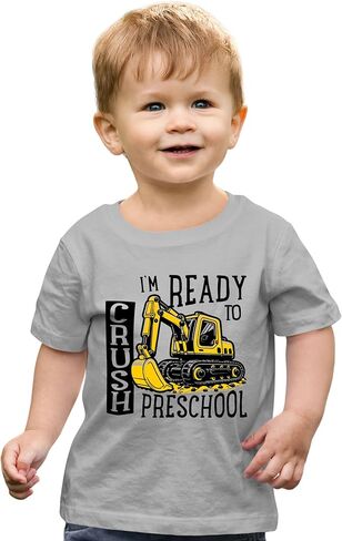 تي شيرت Go All Out I'm Ready to Crush Funny Excavator للأطفال الصغار في مرحلة ما قبل المدرسة in Saudi Arabia