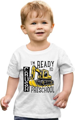 تي شيرت Go All Out I'm Ready to Crush Funny Excavator للأطفال الصغار في مرحلة ما قبل المدرسة in Saudi Arabia