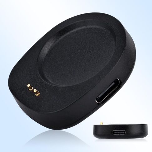 2pcs USB-C Charger Adapters, Compact Design Magnetic Smartwatches Charging Adapter Base Station Smart Watch Dock Accessories for Amazfit Balance 2 T-Rex 3 Helio Strap Fitness Tracker (Without Cable) in Saudi Arabia