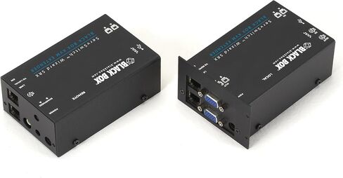 موسع الصندوق الأسود KVM ثنائي VGA USB 2.0 RS232 Audio CATx وصول مزدوج in Saudi Arabia