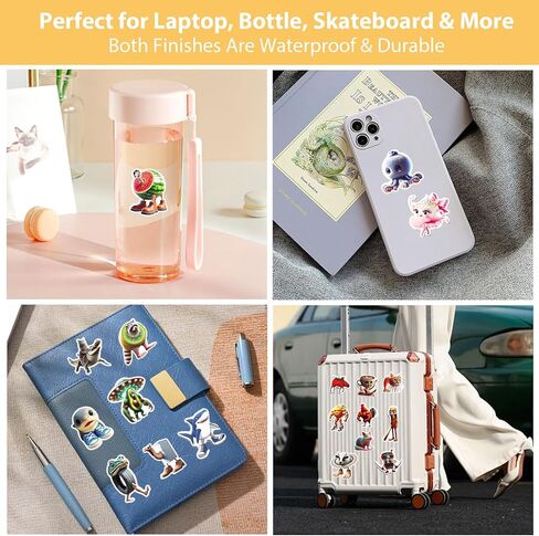 100 قطعة من ملصقات Brainrot الإيطالية - ملصقات مقاومة للماء من الفينيل على شكل حيوانات مضحكة غير متكررة، مزيج لامع ولامع، هدية عطلة للكمبيوتر المحمول والزجاجة والمجلة (مزيج 100) in Kuwait