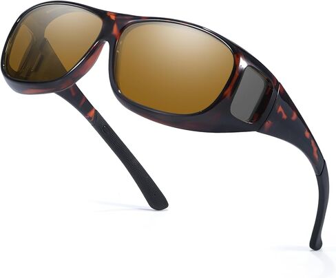 Trysee Polarized Fit Over Sunglasses for Men Women Wrap Around Sunglasses to Wear Over Glasses with UV Protection TS4106 in Saudi Arabia