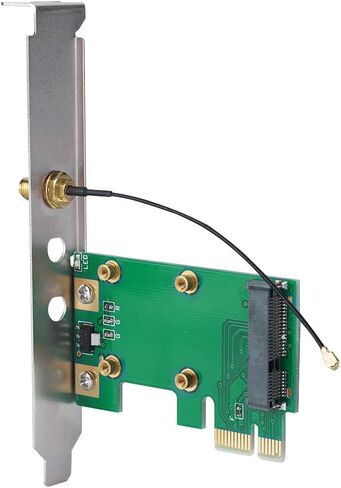 بطاقة شبكة محول خارجي موسع من CHICIRIS، بطاقة PCIE صغيرة إلى بطاقة Riser PCIE، دعم 3.3 فولت و5 فولت، مادة معدنية in Kuwait