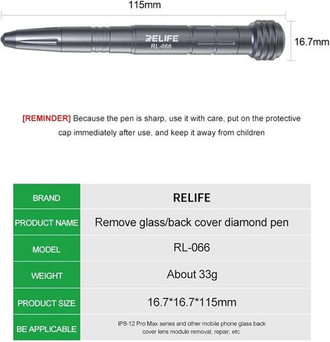 Phone Blasting Pen for Back Cover Glass Battery Cover Demolition Rear Camera Disassembly Breaking Pen With Handle and Knife Blade # 3, 4, 16, 17 for iPhone X-17 Pro Max Rear Housing Cover Removal Tool in Saudi Arabia